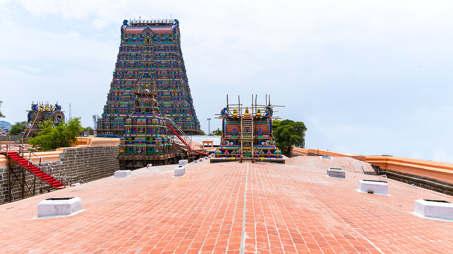 Gopuram Brand Clay Tile on Temple
