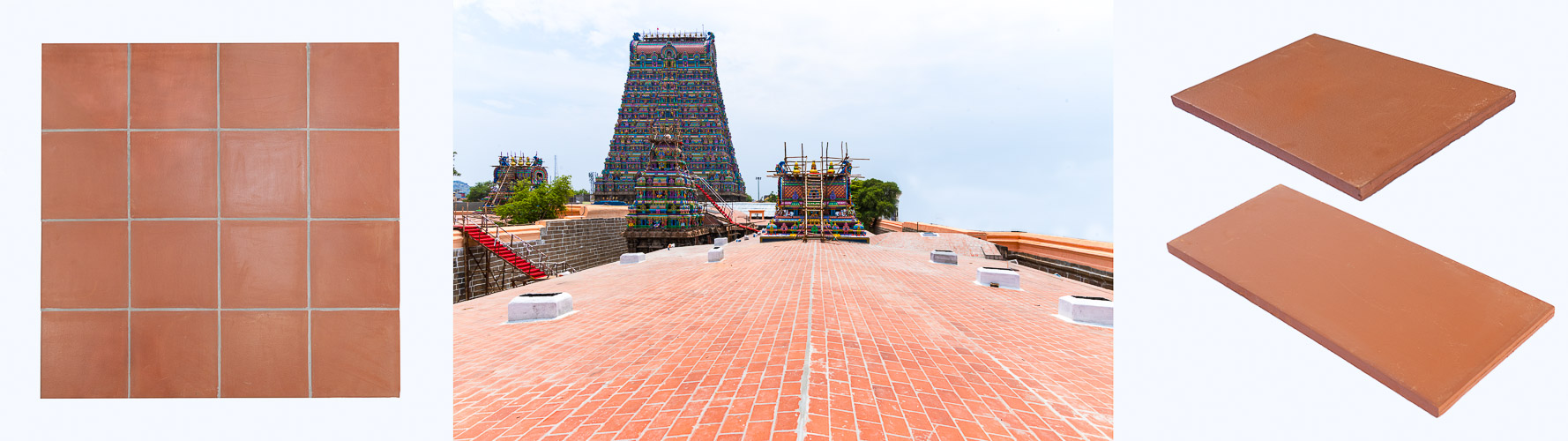 Gopuram Brand Clay Tile on Temple