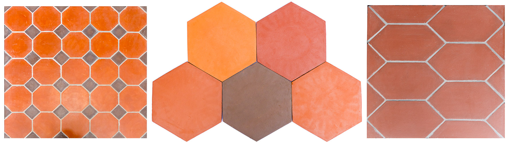 Gopuram Hex Clay Tiles Colors