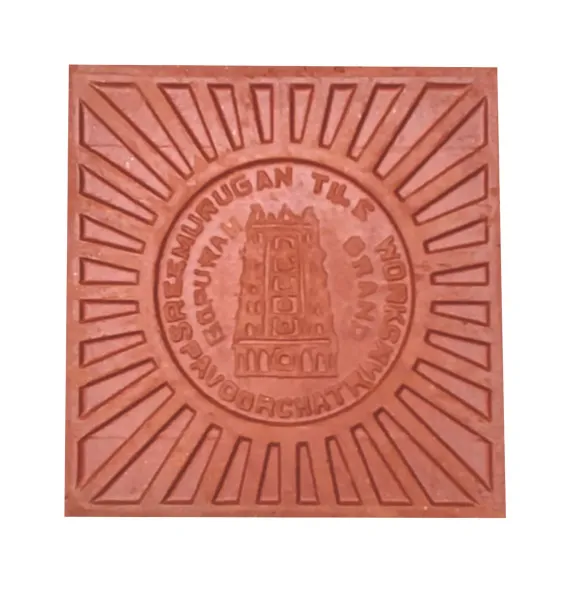 Brown Dot Tile Red Back